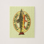 Brook Trout Fly Fisherman's Legpuzzel (Verticaal)