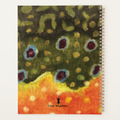 Brook Trout Fly Fishing Angler's Planner (Achterkant)