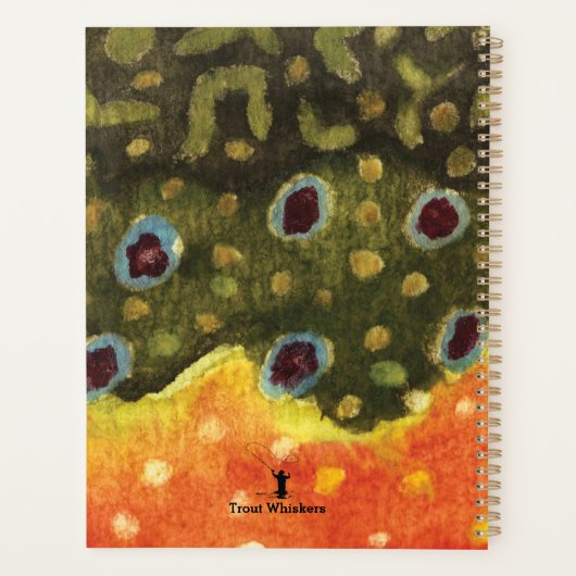 Brook Trout Fly Fishing Angler's Planner (Achterkant)