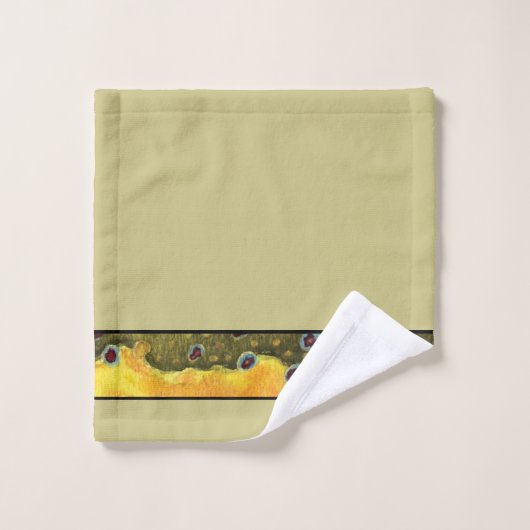 Brook Trout Fly Fishing Bad Handdoek (Wasdoekje)