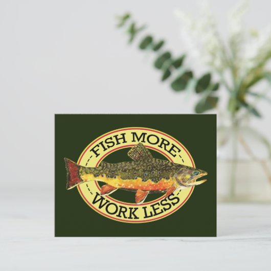 Brook Trout Fly Fishing Briefkaart (Staand voorkant)