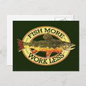 Brook Trout Fly Fishing Briefkaart (Voorkant / Achterkant)