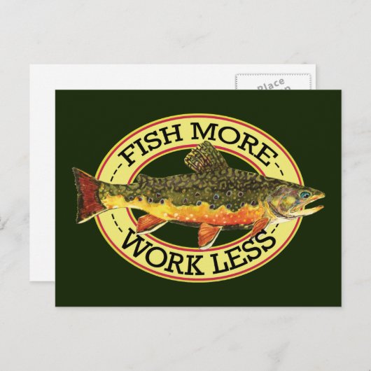 Brook Trout Fly Fishing Briefkaart (Voorkant / Achterkant)