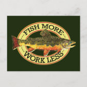 Brook Trout Fly Fishing Briefkaart (Voorkant)
