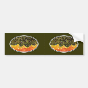 Brook Trout Fly Fishing Bumpersticker
