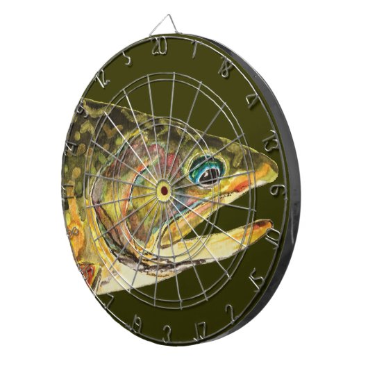 Brook Trout Fly Fishing Dartbord (Voorkant Rechts)