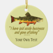 Brook Trout Fly Fishing Fisherman's Keramisch Ornament (Voorkant)