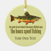 Brook Trout Fly Fishing Fisherman's Keramisch Ornament (Voorkant)