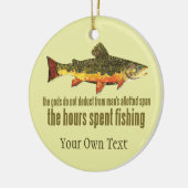 Brook Trout Fly Fishing Fisherman's Keramisch Ornament (Links)