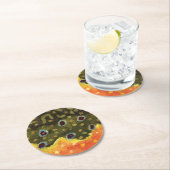 Brook Trout Fly Fishing Ichthyologist Angler's Ronde Kartonnen Onderzetter (Insitu)