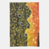 Brook Trout Fly Fishing Ichthyologist Angler's Theedoek (Verticaal)