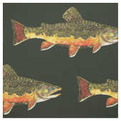 Brook Trout Fly Fishing Ichthyologist Fisherman's Stof (Swatch)