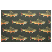Brook Trout Fly Fishing Ichthyologist Fisherman's Stof (Fat Quarter)