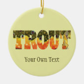 Brook Trout Fly Fishing, Ichthyology Keramisch Ornament (Voorkant)
