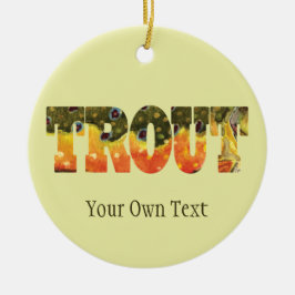 Brook Trout Fly Fishing, Ichthyology Keramisch Ornament
