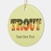 Brook Trout Fly Fishing, Ichthyology Keramisch Ornament (Links)