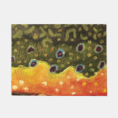 Brook Trout Fly Fishing Ithyology Angler's Deurmat (Voorkant)
