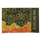 Brook Trout Fly Fishing Ithyology Angler's Kussensloop (Voorkant-Rechts)