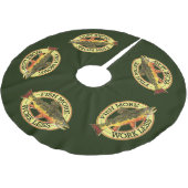 Brook Trout Fly Fishing Kerstboom Rok (Gekanteld)