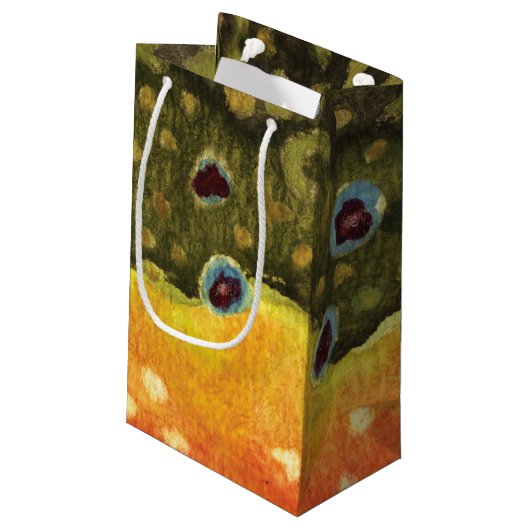 Brook Trout Fly Fishing Klein Cadeauzakje (Achterkant Gekanteld)