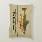 Brook Trout Fly Fishing Latijnse Name Ichthyology Accent Kussen (Achterkant (Verticaal))