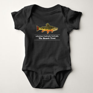 Brook Trout Fly Fishing Latijnse Name Ichthyology Romper