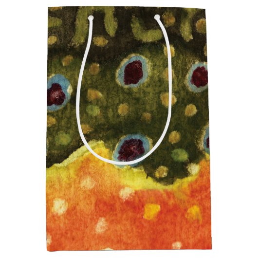 Brook Trout Fly Fishing Medium Cadeauzakje (Voorkant)