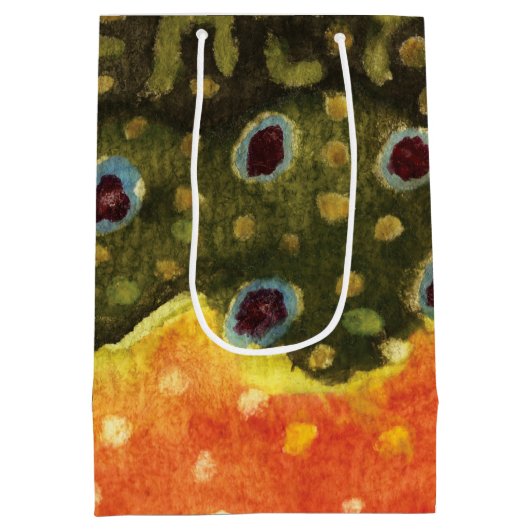 Brook Trout Fly Fishing Medium Cadeauzakje (Achterkant)