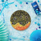 Brook Trout Fly Fishing Papieren Bordje (Feest)