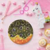 Brook Trout Fly Fishing Papieren Bordje (Feest)