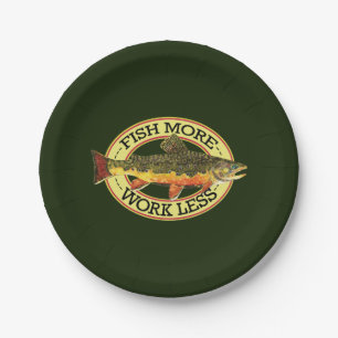 Brook Trout Fly Fishing Papieren Bordje