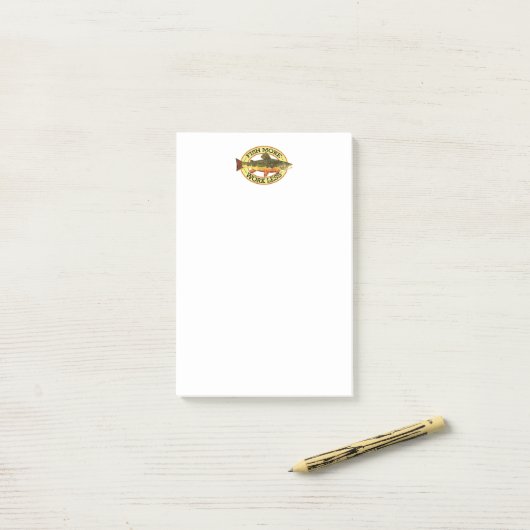 Brook Trout Fly Fishing Post-it® Notes (Op bureau)
