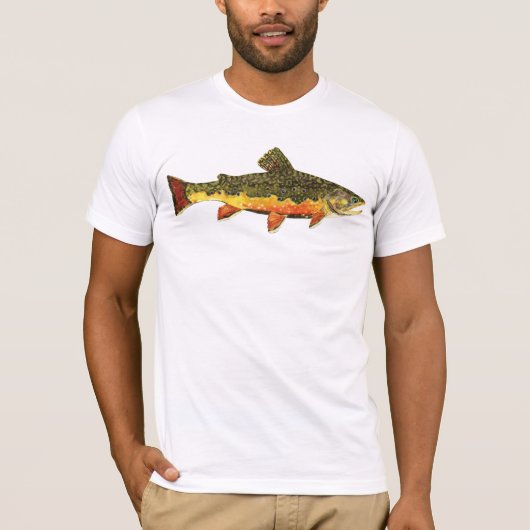 Brook Trout Fly Fishing T-shirt (Voorkant)