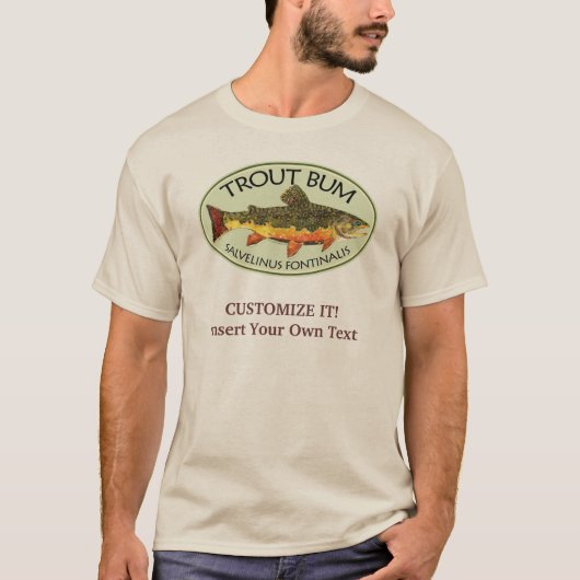 Brook Trout Fly Fishing T-shirt (Voorkant)