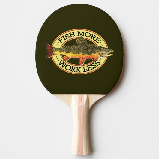 Brook Trout Fly Fishing Tafeltennisbatje (Voorkant)