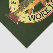 Brook Trout Fly Fishing Tissuepapier (Detail)