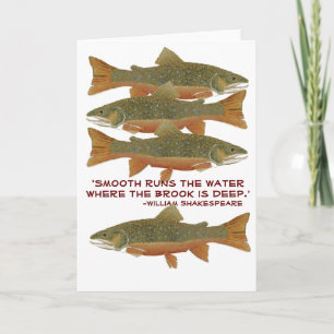 Brook Trout Greetings Card Kaart