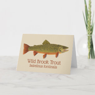 Brook Trout Greetings Card Kaart