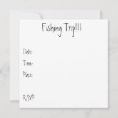 Brook Trout Invitation Kaart (Achterkant)