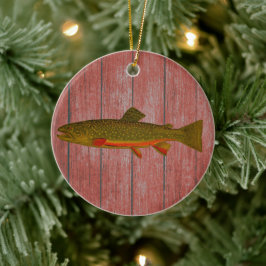 Brook Trout Kerstversiering Keramisch Ornament