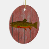 Brook Trout Kerstversiering Keramisch Ornament (Rechts)