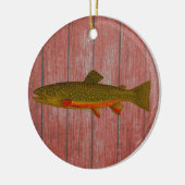Brook Trout Kerstversiering Keramisch Ornament (Links)