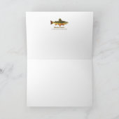 Brook Trout, Latijn Feestdagen Kaart (Binnen)