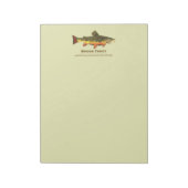 Brook Trout, Latijn Notitieblok (Linkerzijde)