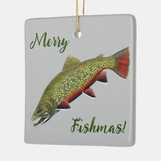 Brook Trout Merry Fishmas Ornament (Links)
