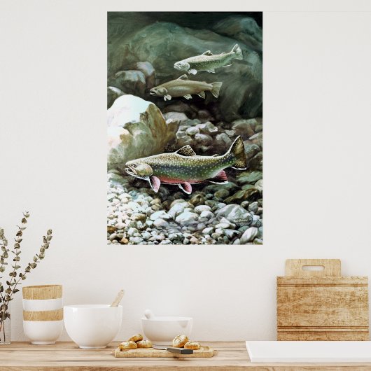 Brook Trout Poster (Keuken)