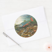 Brook Trout Ronde Sticker (Envelop)