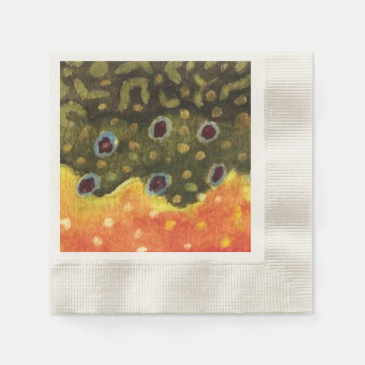 Brook Trout Servet (Voorkant)