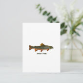 Brook Trout (titel) Briefkaart (Staand voorkant)
