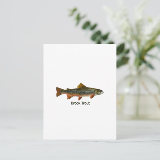 Brook Trout (titel) Briefkaart (Staand voorkant)